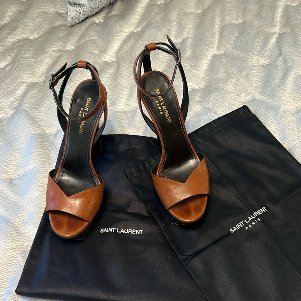 Saint Laurent Platform Sandal Heels size 38